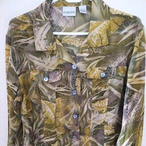 Chico's:  Beautiful Sheer Shirt